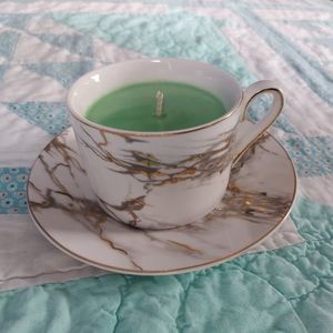 Porcelain tea cup🕯100% soy way naturally scented
